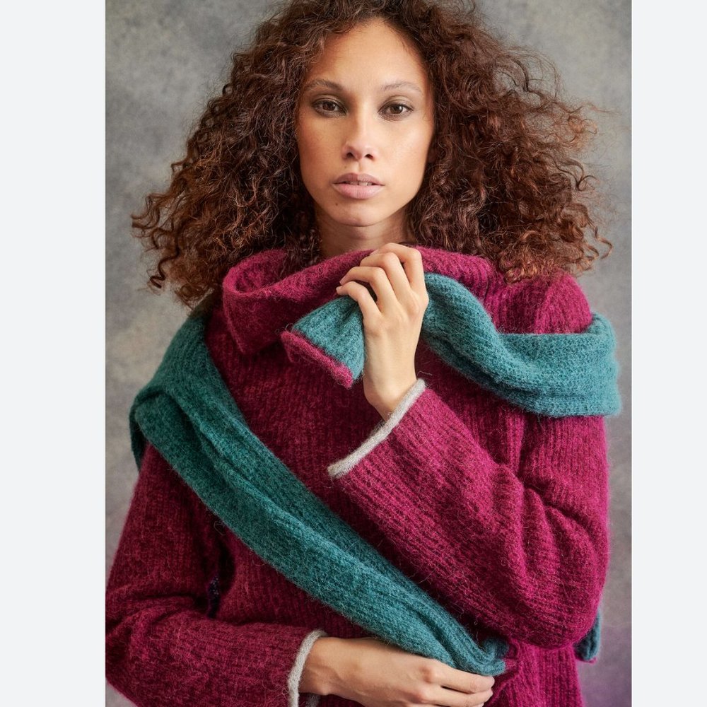 Alpaca Wool Blend Sweater NIP